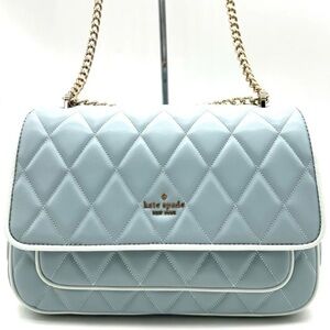 Kate Spade Colorblock Carey Quilted Leather Flap Shoulder Bag Wild Sage
